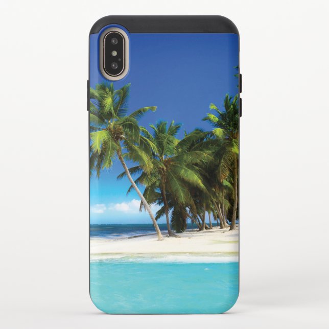 Exotic beach throw pillow uncommon iPhone case (Back)