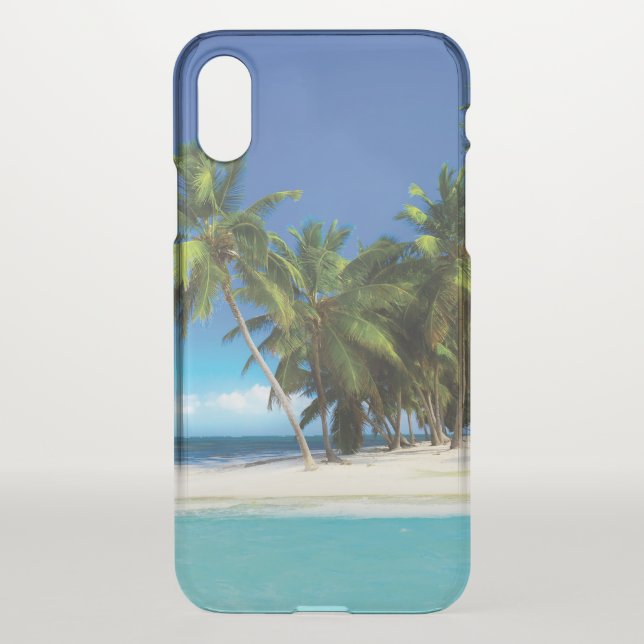 Exotic beach throw pillow uncommon iPhone case (Back)