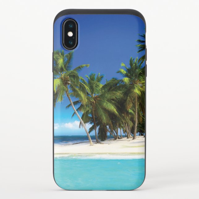 Exotic beach throw pillow uncommon iPhone case (Back)
