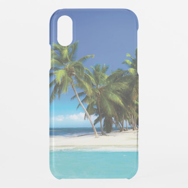 Exotic beach throw pillow uncommon iPhone case (Back)
