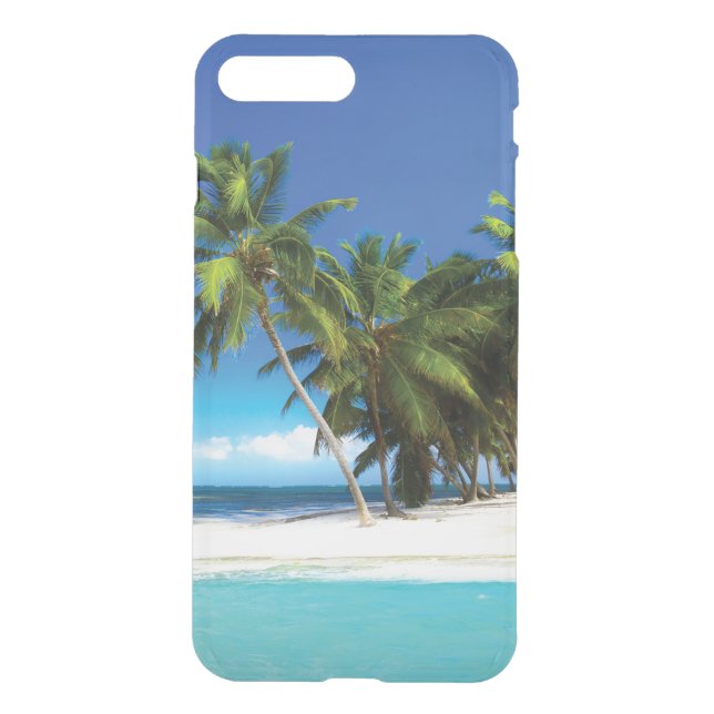 Exotic beach throw pillow uncommon iPhone case (Back)