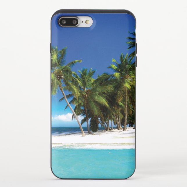 Exotic beach throw pillow uncommon iPhone case (Back)
