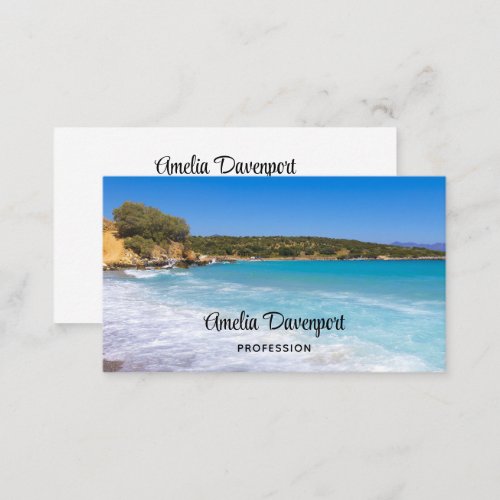 Exotic Beach Tropical Island Paradise Business Card
