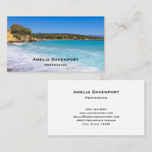 Exotic Beach Tropical Island Paradise Business Card