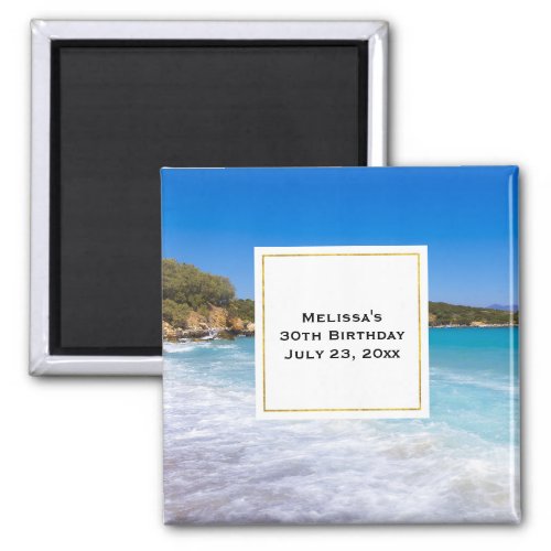 Exotic Beach Tropical Island Paradise Event Magnet