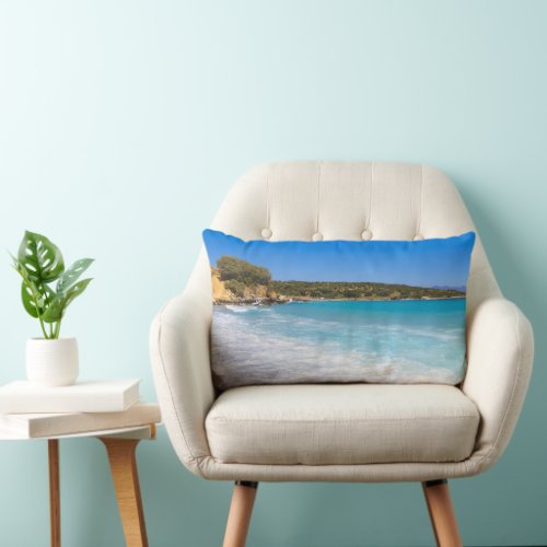 Exotic Beach Tropical Island Paradise Lumbar Pillow