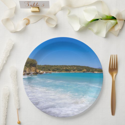 Exotic Beach Tropical Island Paradise Paper Plates