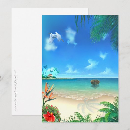 Exotic Beach Wedding (Front/Back)