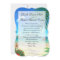 Exotic Beach Wedding "Faux Vellum" Invitation