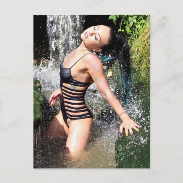 Exotic Beaty photo Postcard (Front)