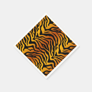 exotic Bengal tiger pattern  Paper Napkins