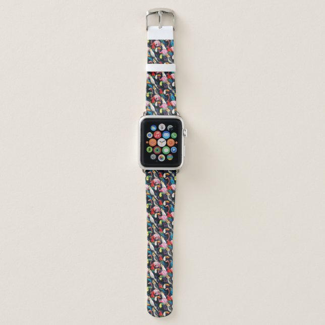 Exotic birds apple watch band (Front)