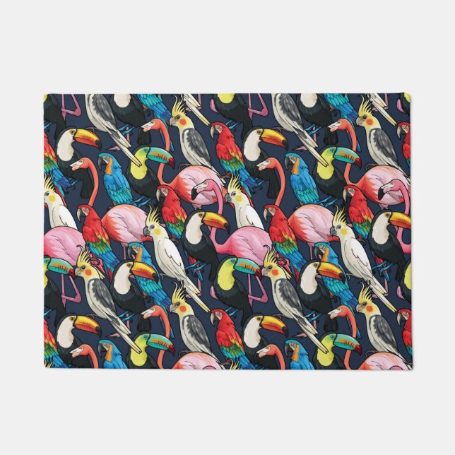 Exotic birds doormat (Front)
