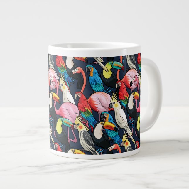 Exotic birds giant coffee mug (Front Right)