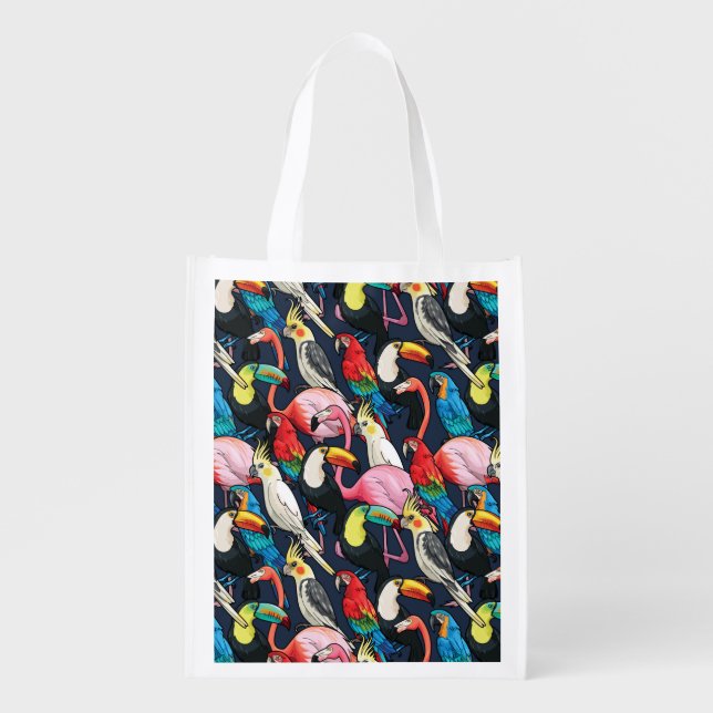 Exotic birds grocery bag (Front)
