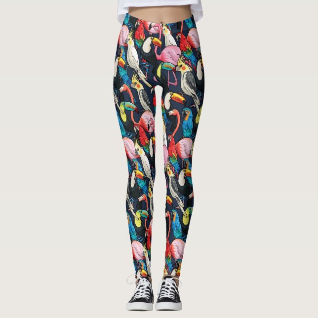 Exotic birds leggings (Front)