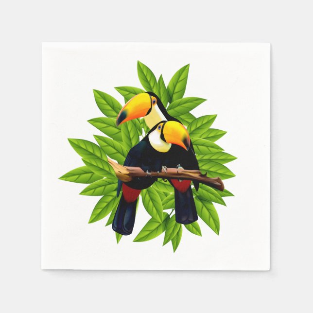Exotic Birds Napkins (Front)