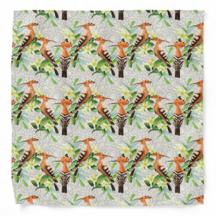 Exotic Birds On Lace Bandana