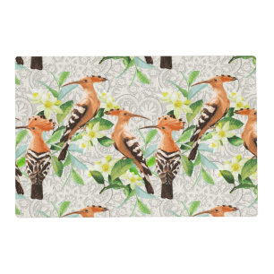 Exotic Birds On Lace Placemat