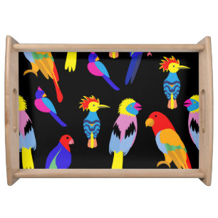 Exotic Birds Paradise Toucan Pattern Serving Tray