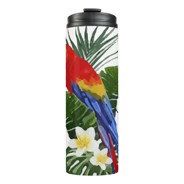 Exotic Birds Parrots Ara Tropical Thermal Tumbler (Front)