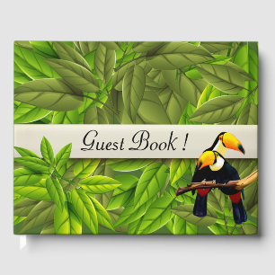 Exotic Birds Personalized Guest Book