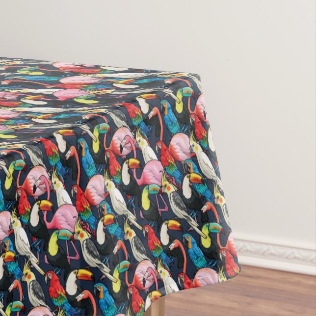 Exotic birds tablecloth (In Situ)