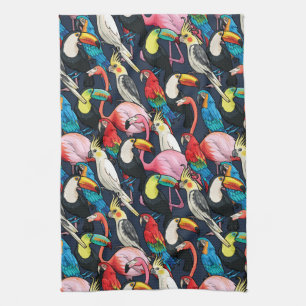 Exotic birds towel