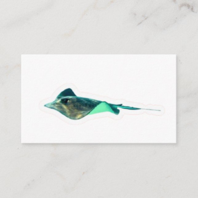 ​Exotic Black Diamond Stingray Sticker - Freshwate Enclosure Card (Front)