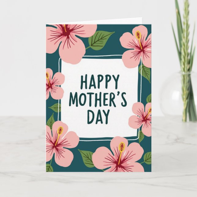 Exotic Bloom Mothers Day Card (Front)