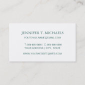 Exotic Blooming Watercolor Cacti Pattern Business Card (Back)