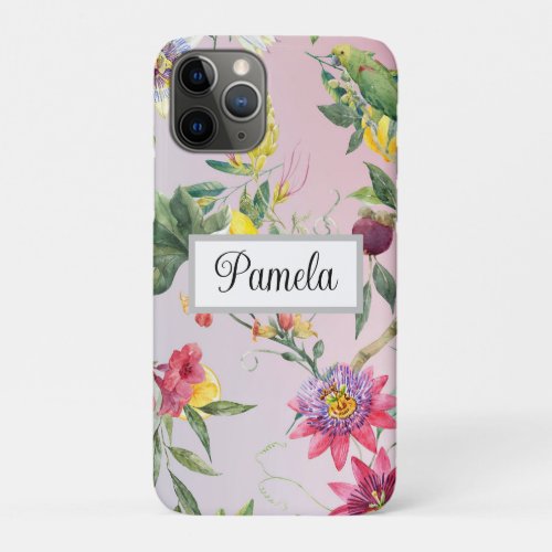 Exotic Blooms Rainforest Tropical Leaf  iPhone 11 Pro Case