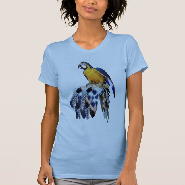 Exotic Blue Dream Catcher Bridesmaid gift T-Shirt (Front)