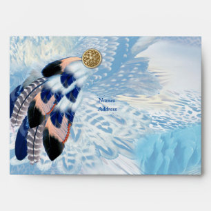 Exotic Blue Dream Catcher Envelopes