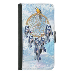 Exotic Blue Dream Catcher gift Samsung Galaxy S5 Wallet Case