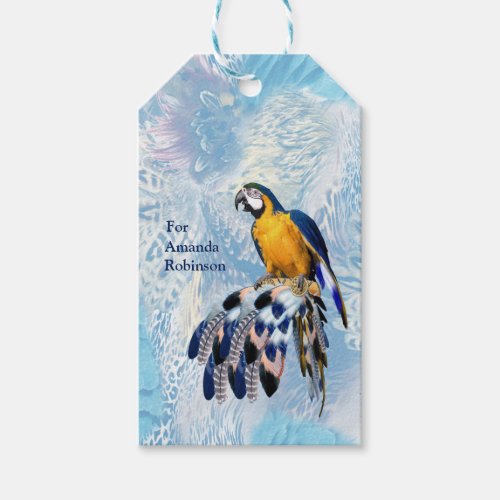 Exotic Blue Dream Catcher Gift Tags