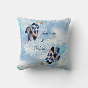 Exotic Blue Dream Catcher Home Decor Throw Pillow