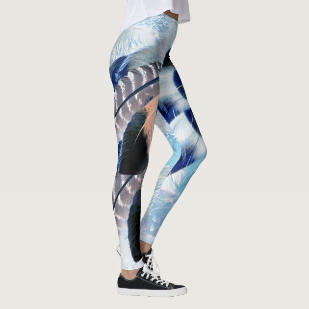 Printed Leggings with Wolf Dream Catcher Design