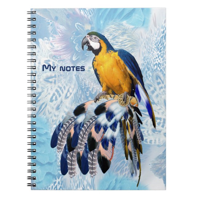 Exotic Blue Dream Catcher Notebook (Front)