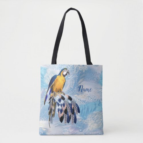 Exotic Blue Dream Catcher Tote Bag