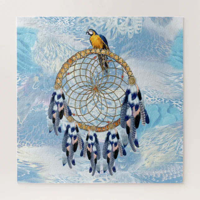 Exotic Blue Dream Catcher Toy Jigsaw Puzzle Zazzle