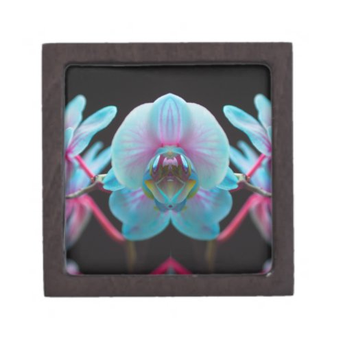 Exotic Blue Orchid Reflection Gift Box