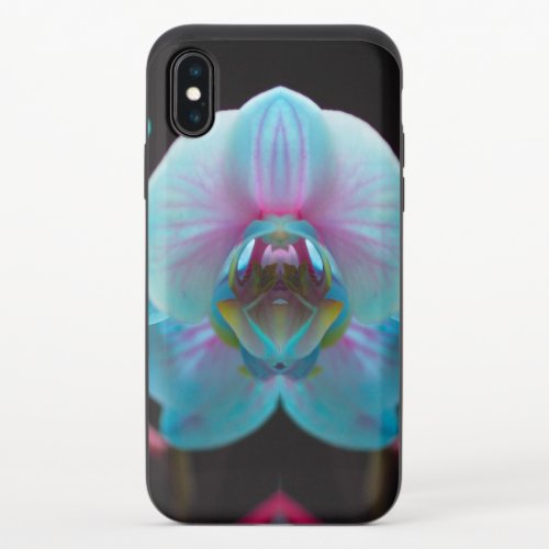 Exotic Blue Orchid Reflection iPhone X Slider Case