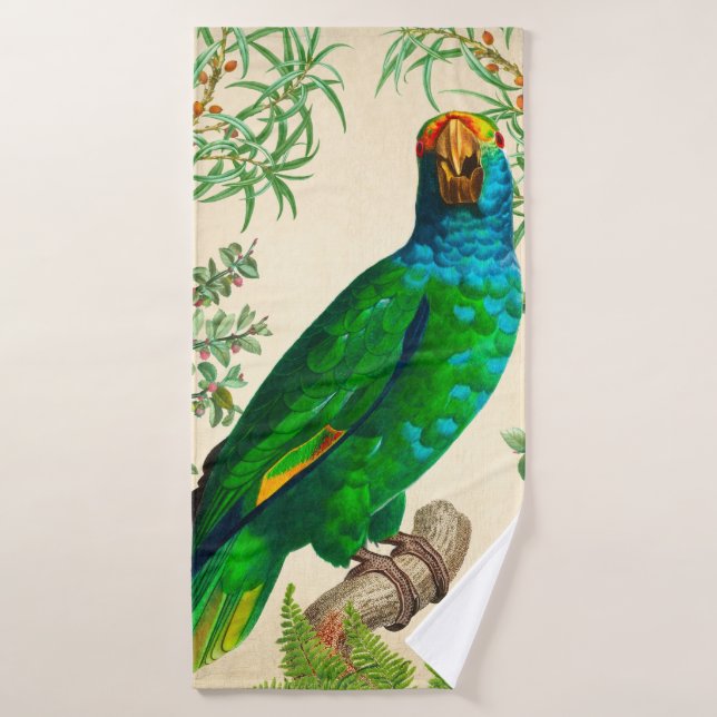 Exotic Blue Parrot Bath Towel Set (Bath Towel)