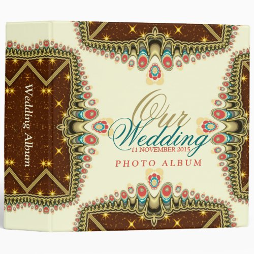 Exotic Bohemian Sparkle v2a Wedding Album Binder