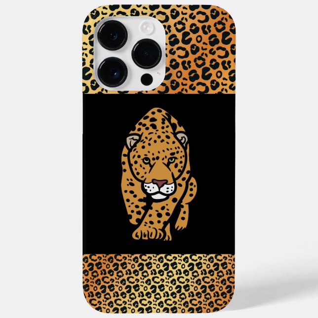 Exotic Bold Leopard illustration & Skin Pattern Case-Mate iPhone Case (Back)