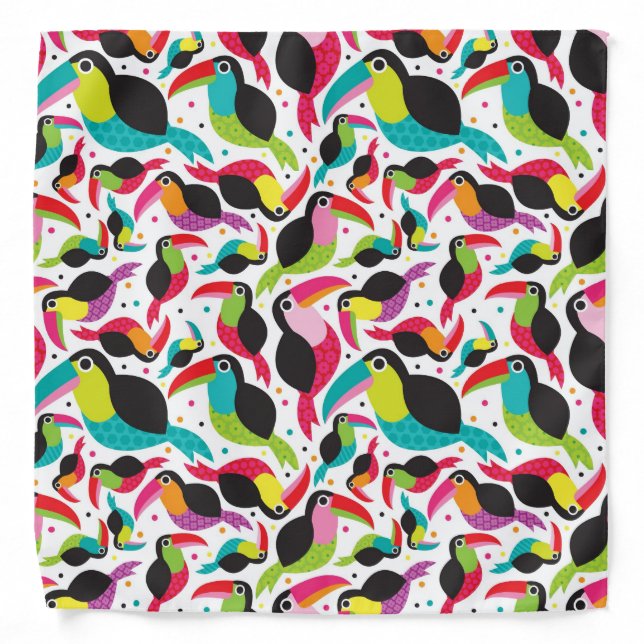 exotic brazil toucan bird background bandana (Front)