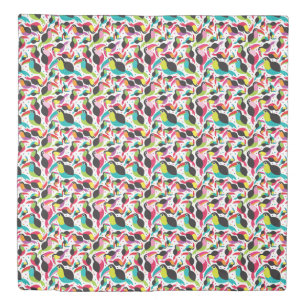 exotic brazil toucan bird background duvet cover