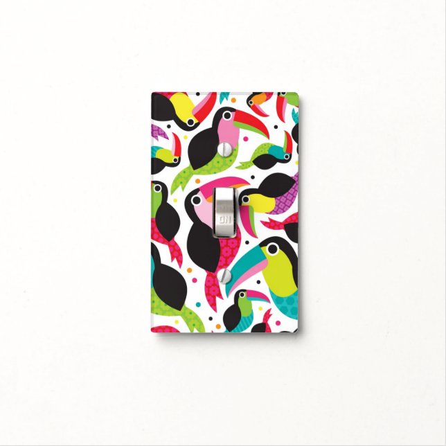 exotic brazil toucan bird background light switch cover (In Situ)
