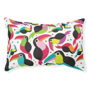exotic brazil toucan bird background pet bed